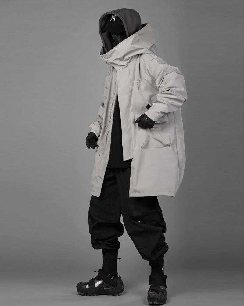 Techwear Fake Two-piece Utility Long Coat - Techwear Official