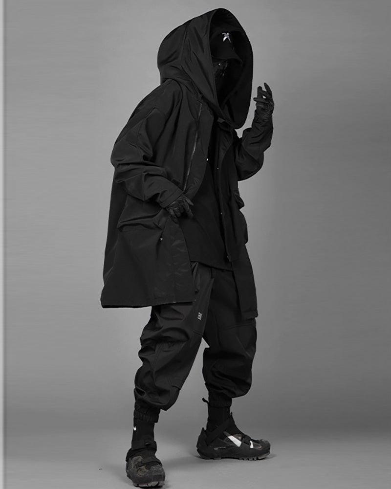 techwear jacket, tech jacket,cyberpunk jacket, cyberpunk techwear jacket, cyberpunk samurai jacket, samurai jacket cyberpunk,techwear coat,long coat,long black coat,techwear,tech wear,affordable techwear,techwear fashion,Japanese techwear,techwear outfits,futuristic clothing,cyberpunk clothing,cyberpunk techwear