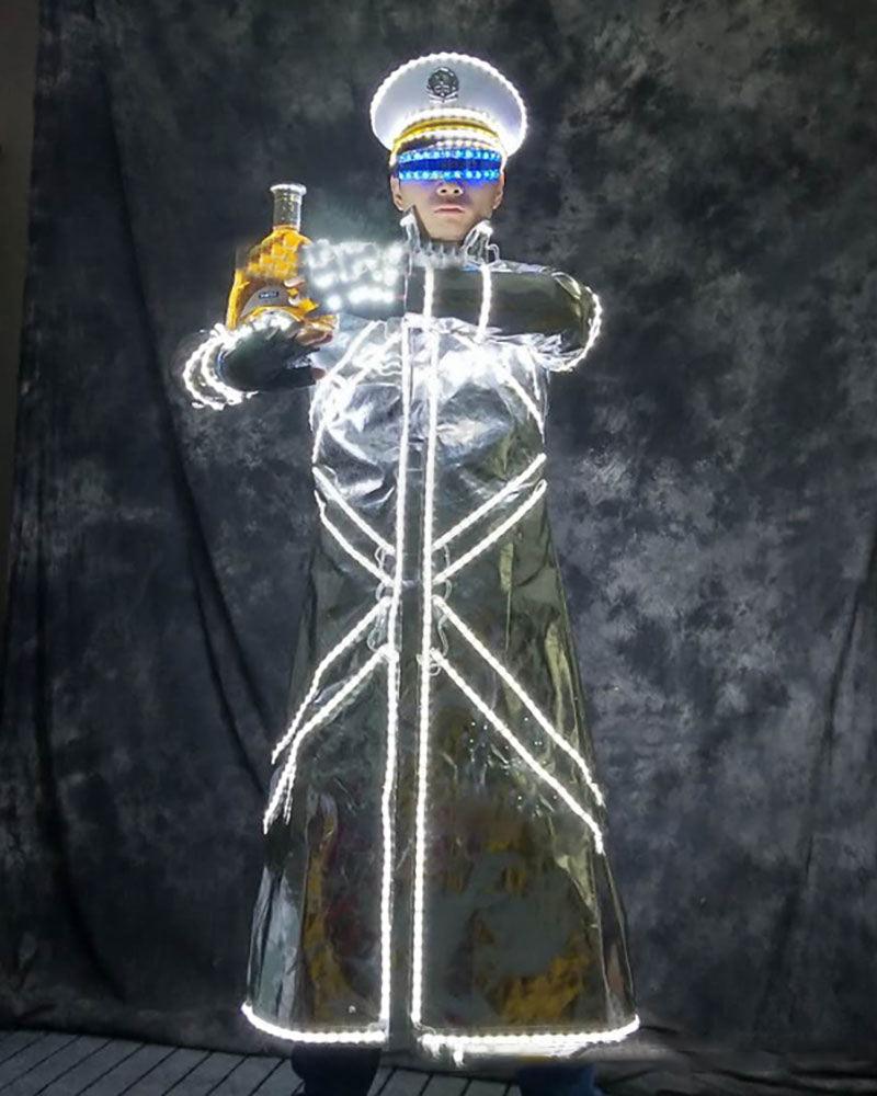 Techwear Led Dj Performance Light-up Costume(Hat And Clothing) - Techwear Official