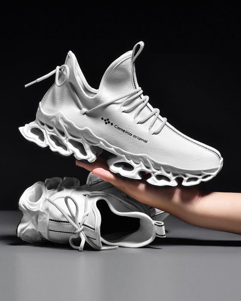 Techwear Microfiber Leather Sneakers - Techwear Official