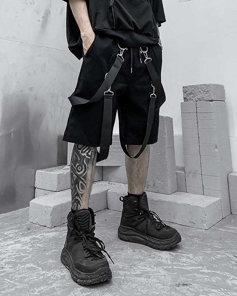Techwear Ribbon Cargo Shorts - Techwear Official