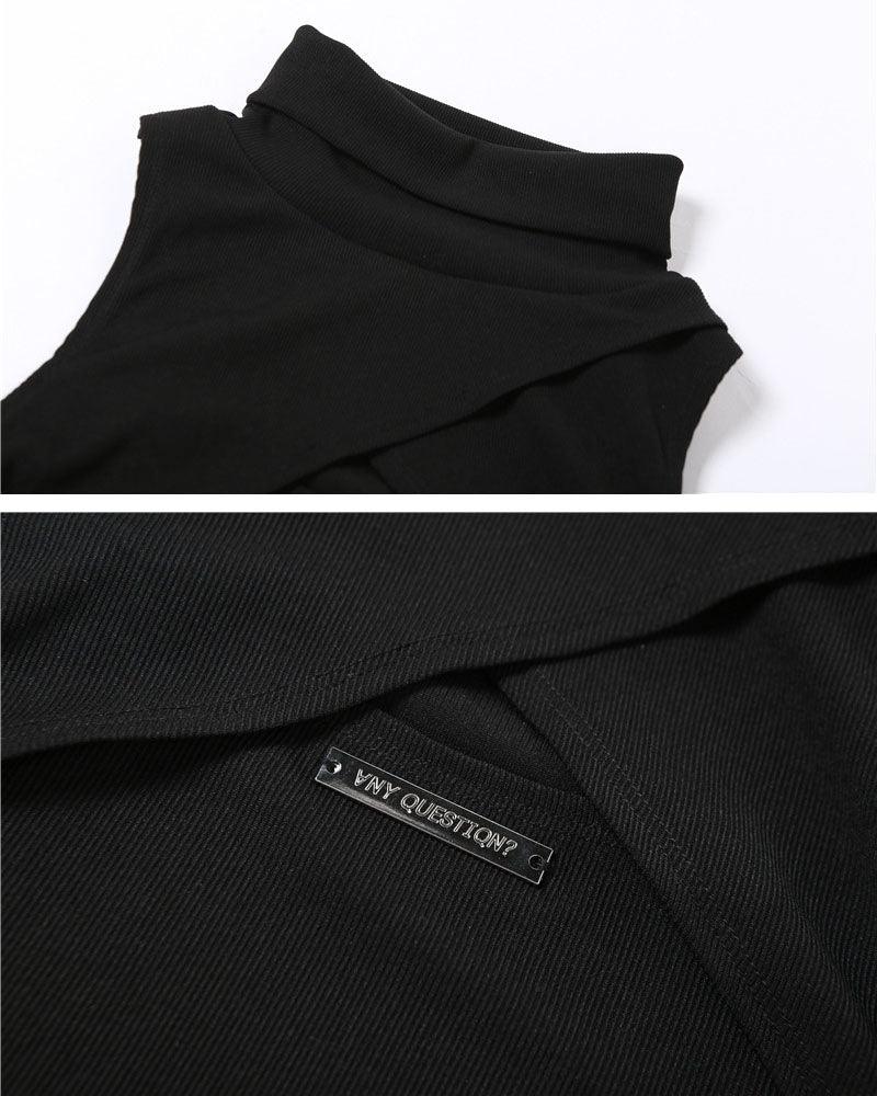 Techwear Turtleneck Cutout Top - Techwear Official