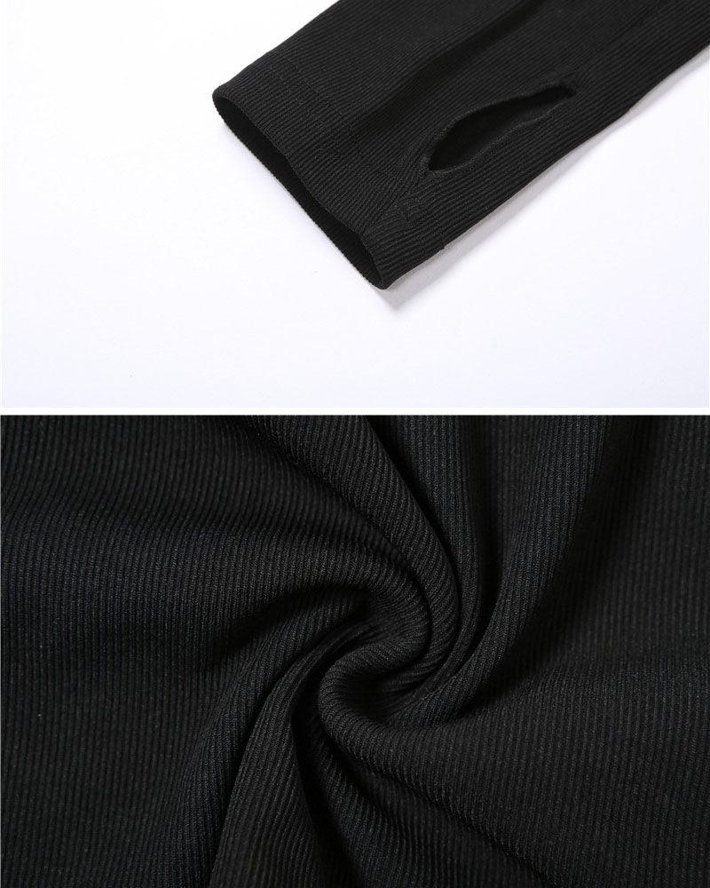 Techwear Turtleneck Cutout Top - Techwear Official