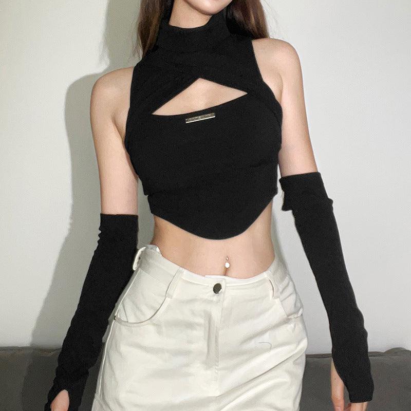 Techwear Turtleneck Cutout Top - Techwear Official