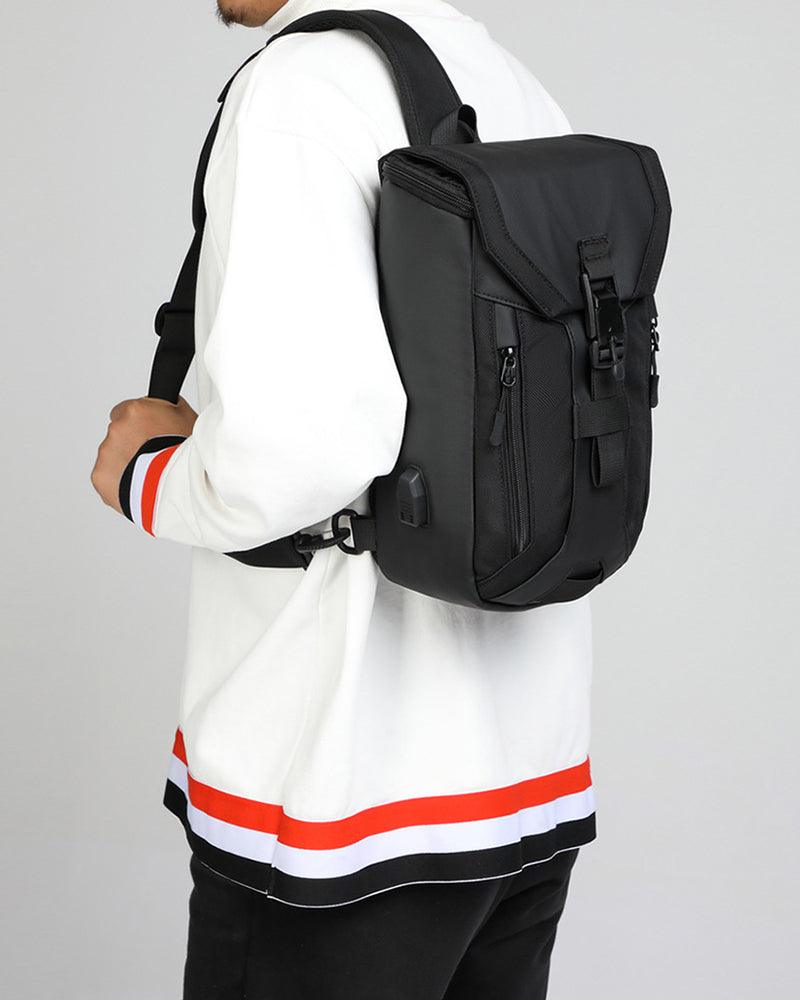 sling bag,sling backpack,messenger bag,waterproof sling bag,mens sling bag,mens sling bag,crossbody sling bag,chest sling bag,sling bag for men,best sling bag,black sling bag,motorcycle backpack,lightweight backpack,backpack for traveling,techwear,tech wear,affordable techwear,techwear fashion,Japanese techwear,urban streetwear