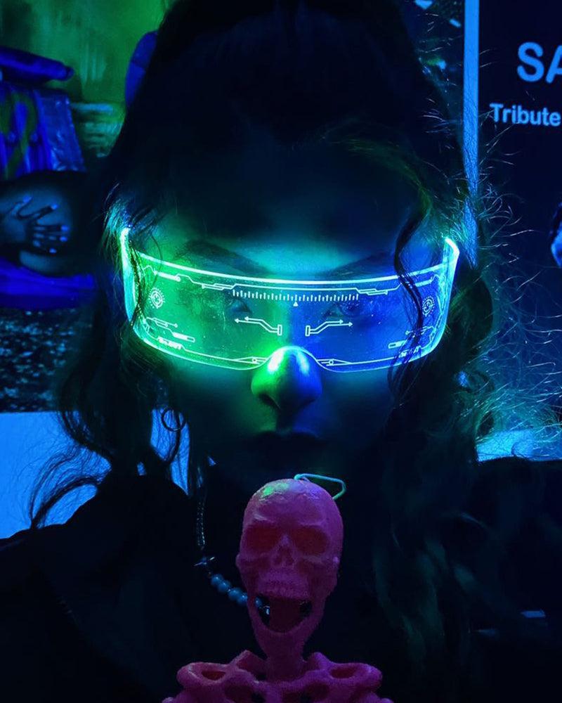The Six Sense Cyberpunk Glowing Glasses - Techwear Official