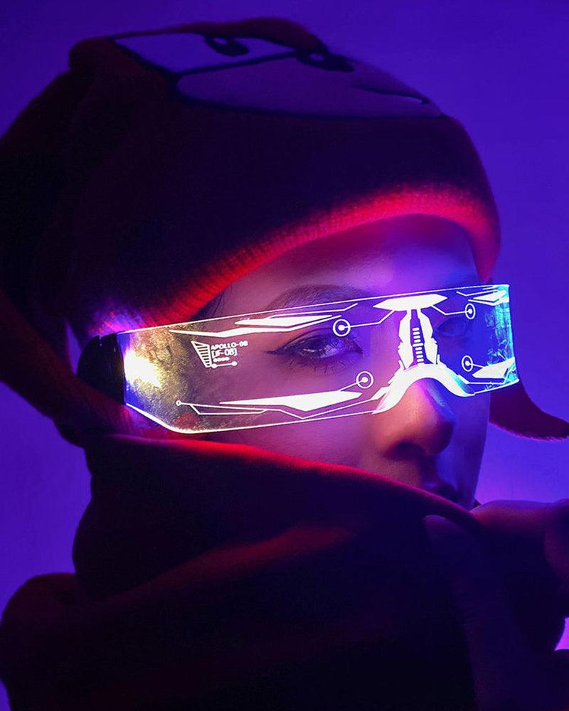The Six Sense Cyberpunk Glowing Glasses - Techwear Official