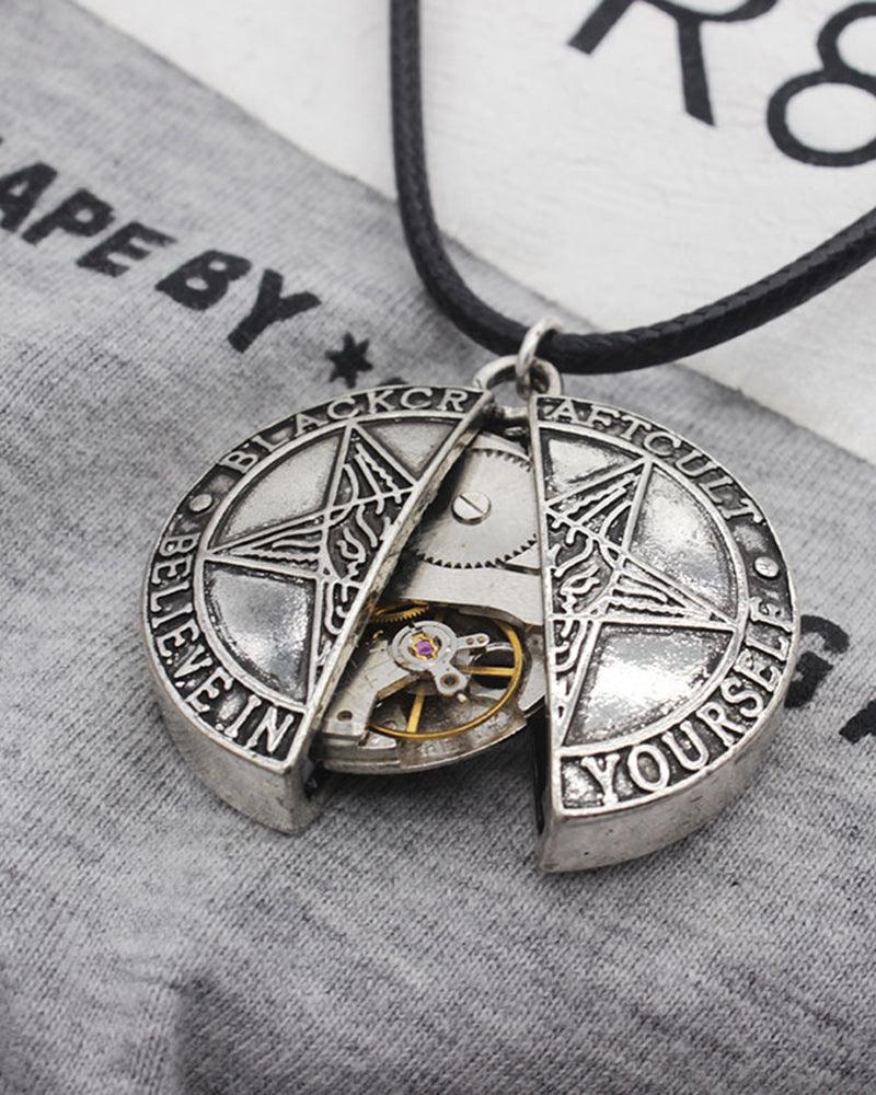 Time To Fly Mechanical Pentagram Necklace - Techwear Official