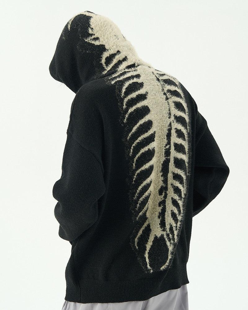 hooded sweater,mens sweater,grey sweater,pullover sweater,mens crewneck sweater,mens knit sweater,techwear sweater,techwear,tech wear,affordable techwear,techwear fashion,futuristic clothing,cyberpunk clothes,cyber fashion,cyberpunk aesthetic,cyberpunk