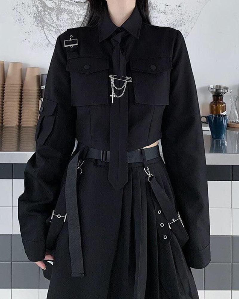 cargo skirt,cargo mini skirt,black cargo skirt,mini cargo skirt,cargo skirt outfit,two piece skirt set,a line skirt,techwear outfits,techwear fashion,casual techwear,techwear girls,techwear skirt,techwear women