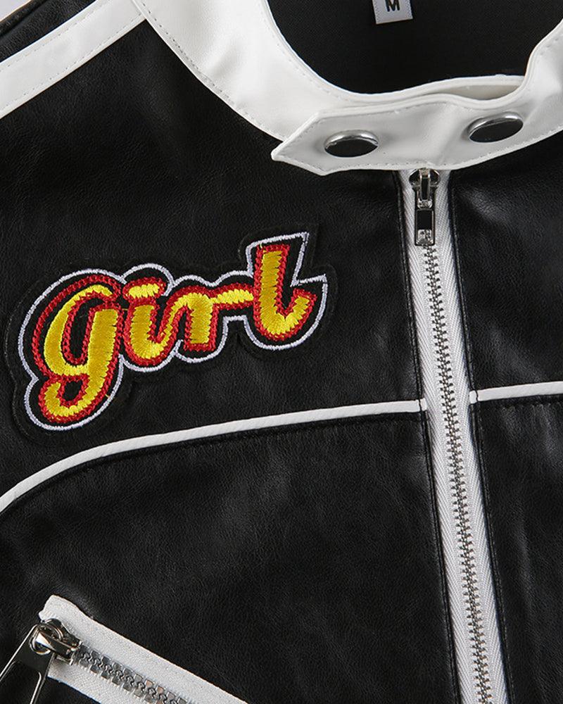 Try Everything Street PU Crop Jacket - Techwear Official