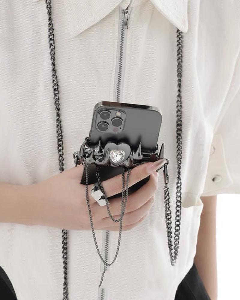 Venom Waterlily Heart Rate Chain Phone Holder - Techwear Official