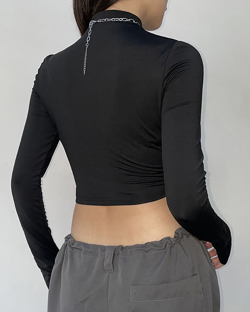 Functional Reflective Strip Hollow Out Top