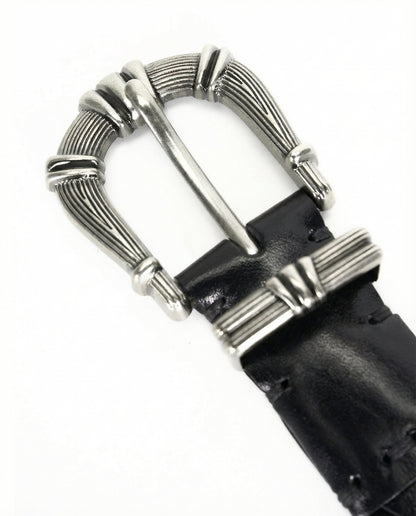 Avant-Garde Vintage Braided Cowhide Leather Belt 