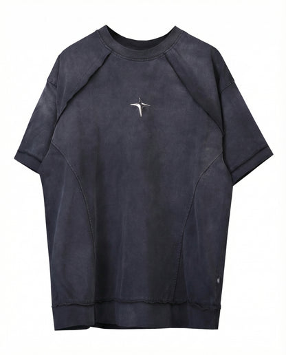 Oversized Distressed Cotton T-Shirt - Urban Techwear