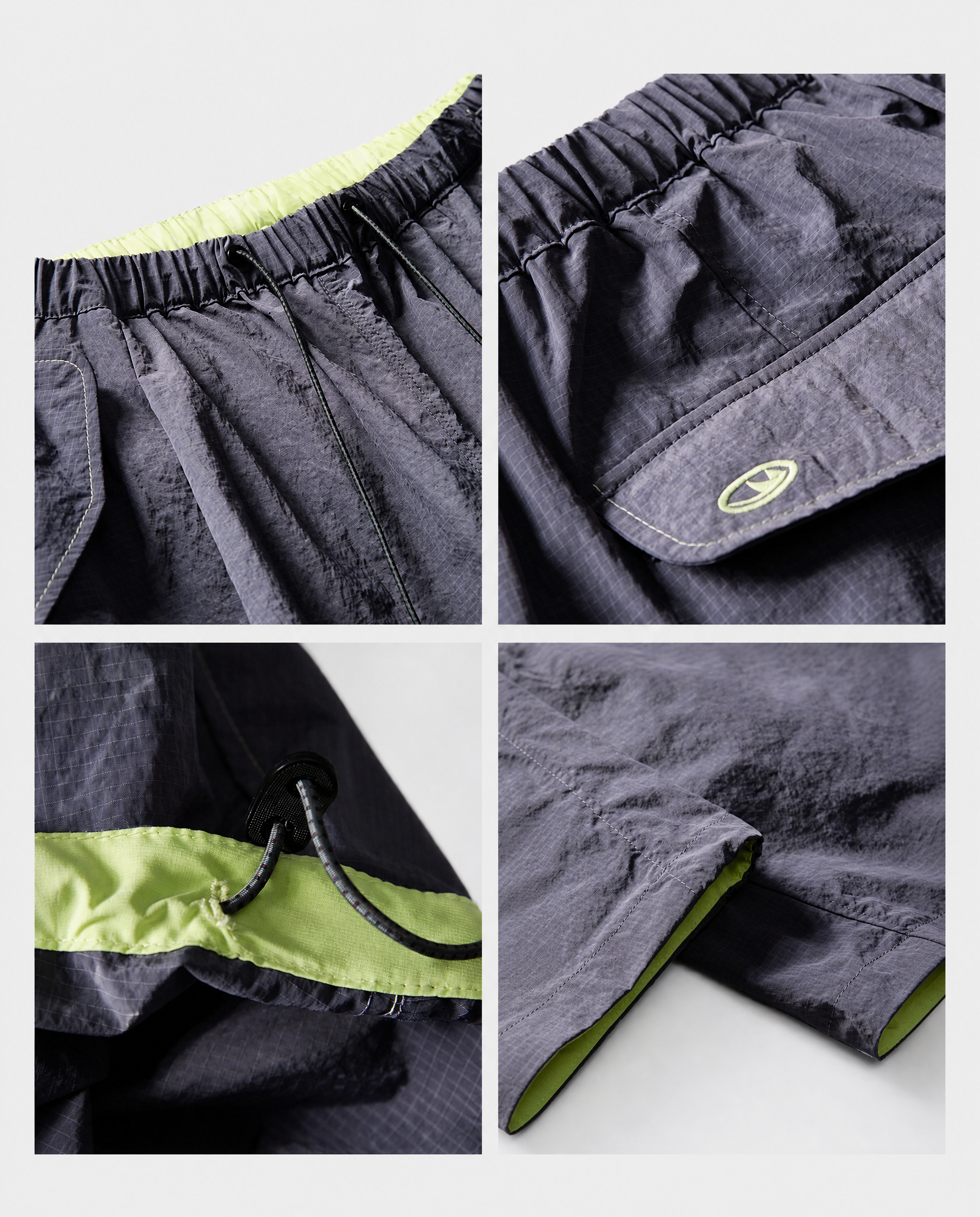 Water-Repellent Parachute Pants Techwear Streetwear