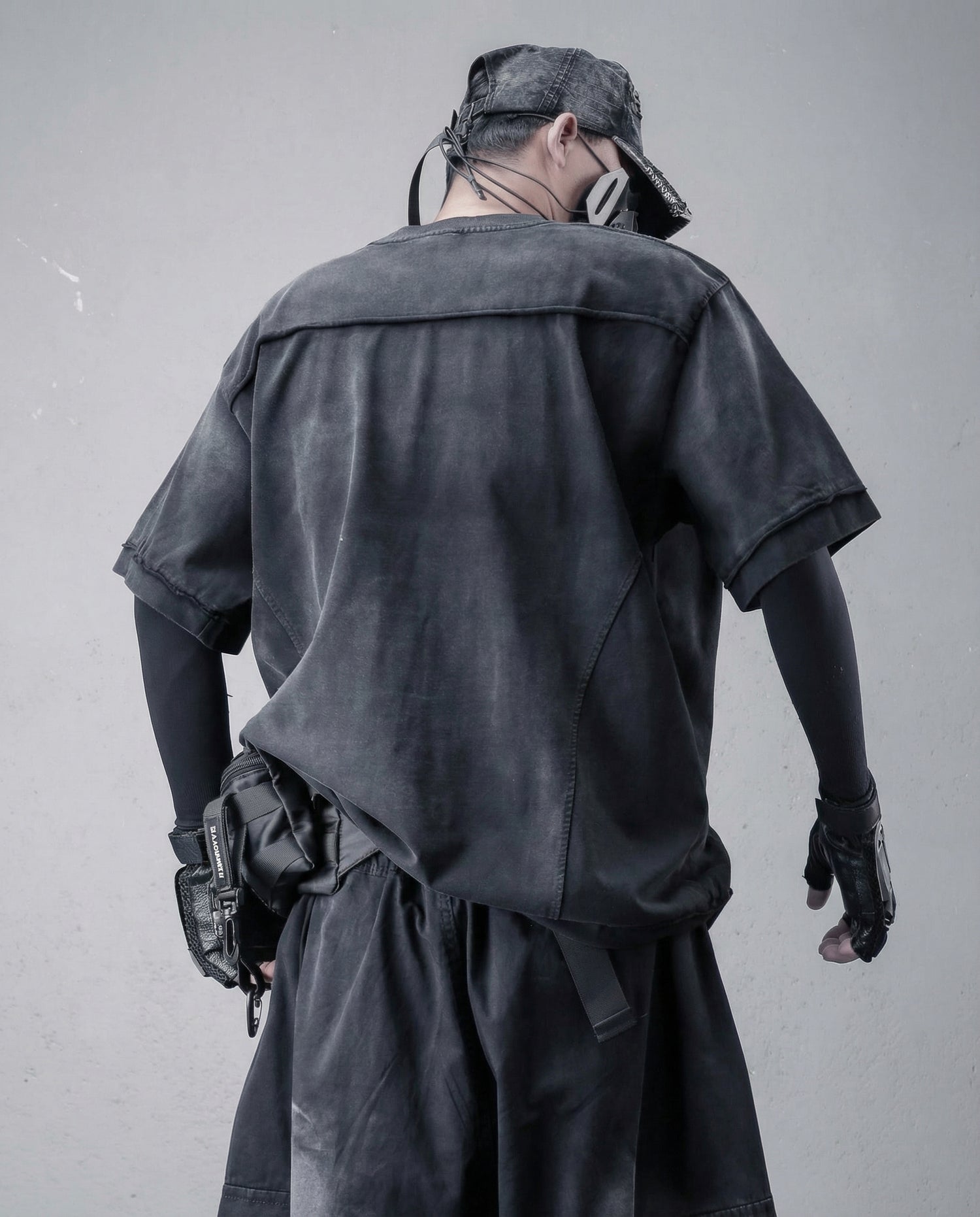 Oversized Distressed Cotton T-Shirt - Urban Techwear