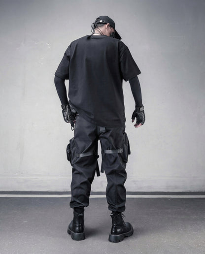 Oversized 3D Pocket Cargo T-Shirt - Tactical Techwear