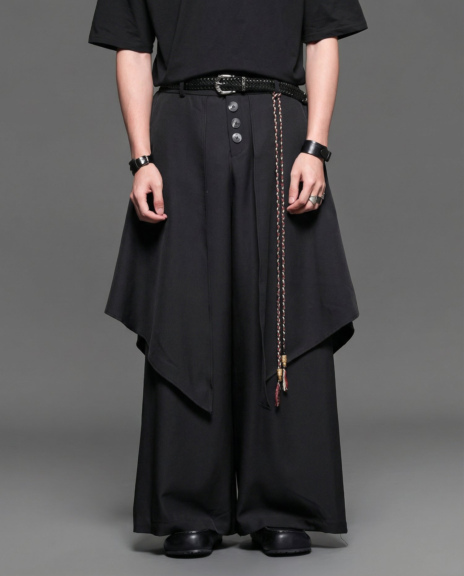 Avant-Garde Vintage Braided Cowhide Leather Belt 