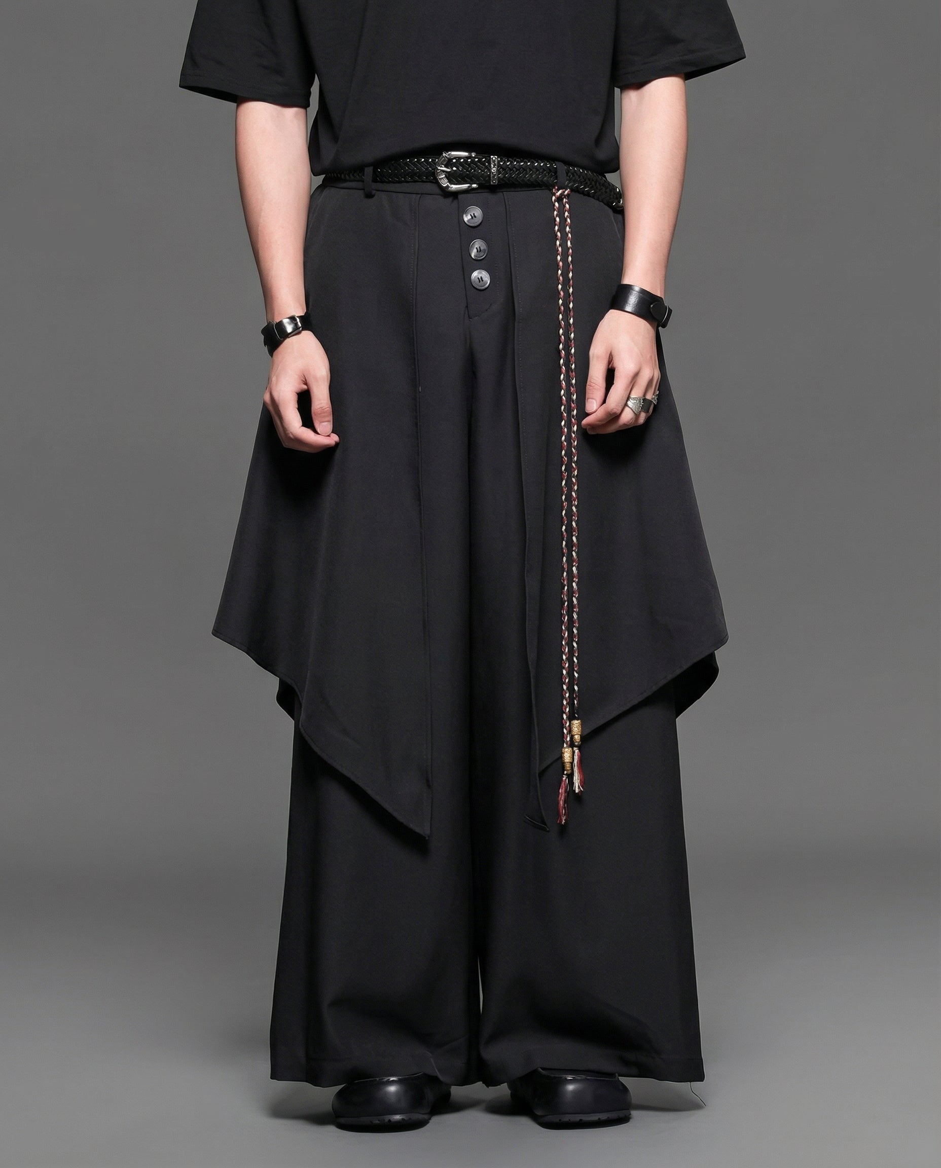 Avant-Garde Vintage Braided Cowhide Leather Belt 