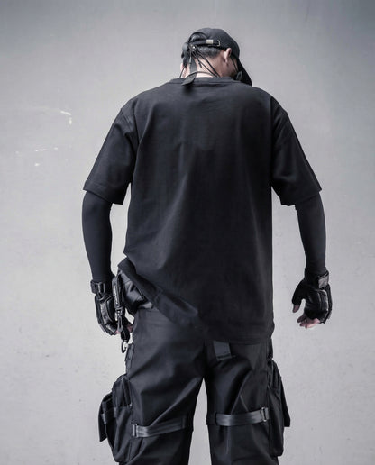 Oversized 3D Pocket Cargo T-Shirt - Tactical Techwear