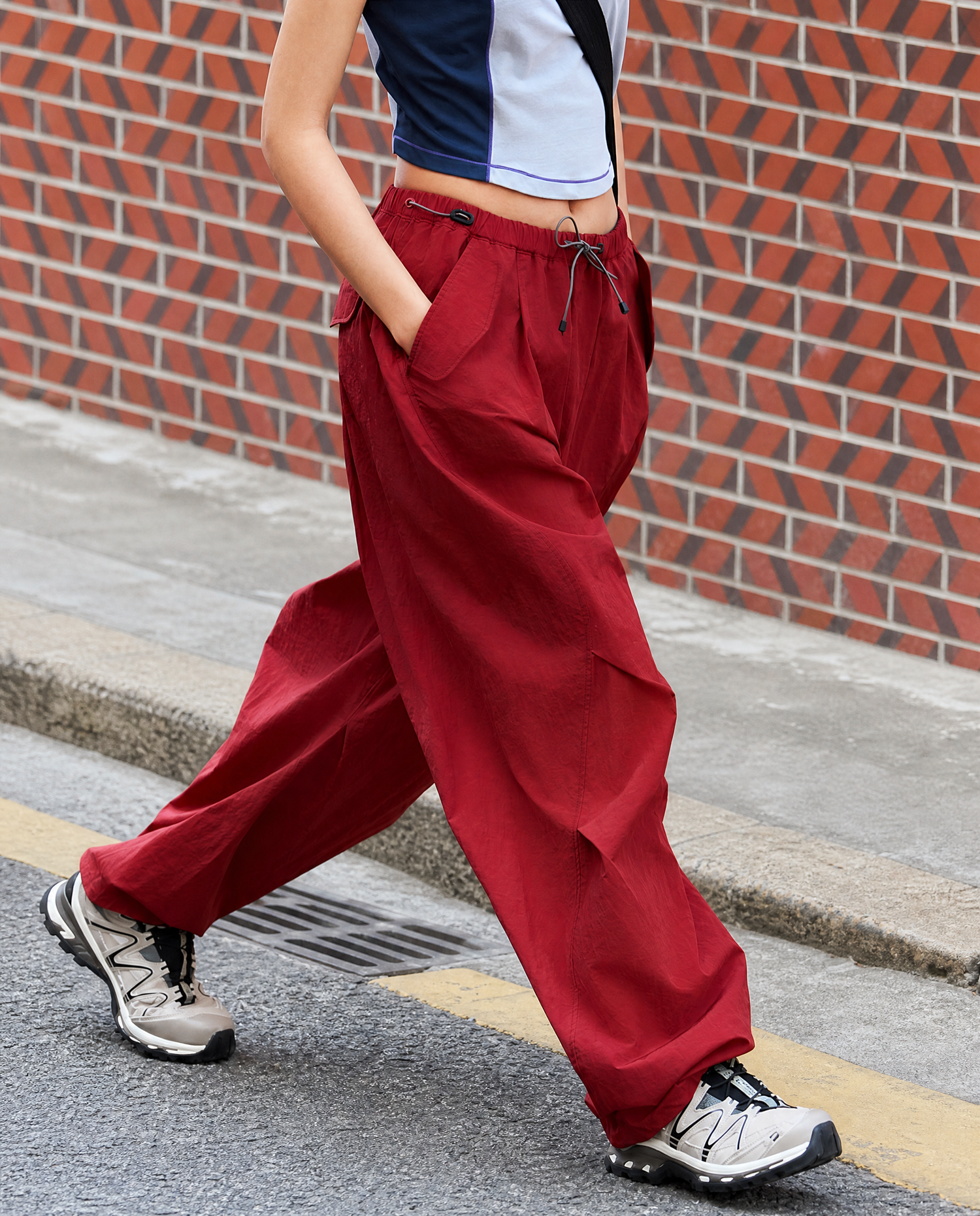 Water-Repellent Parachute Pants Techwear Streetwear
