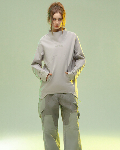 XIPHEVIL Cyberpunk Outfits 3D Cut Dyed Unisex Pullover Jacket