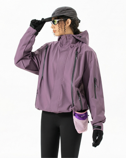 Gorpcore Water-Resistant Unisex Hooded Hardshell Jacket