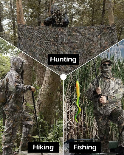 Outdoor Multi-Functional Cargo Hooded Rain Poncho
