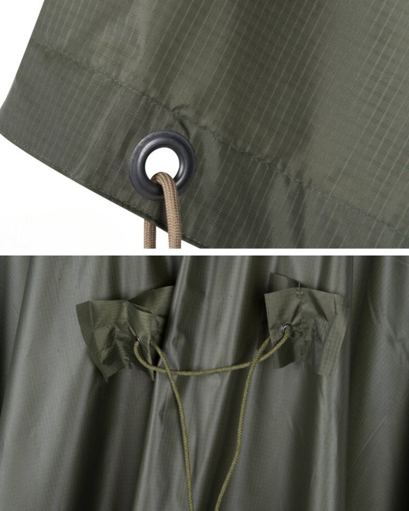 Outdoor Portable Tactical Windproof Rain Poncho