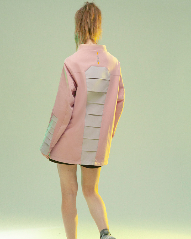 XIPHEVIL Cyberpunk Outfits 3D Cut Dyed Unisex Pullover Jacket