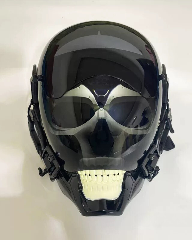 APP-Controlled LED Skull Cyberpunk Helmet Mask