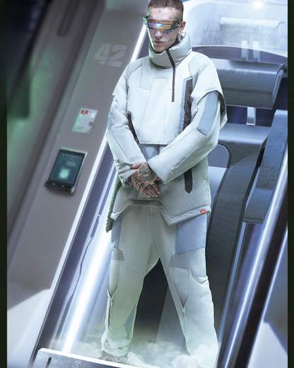 XIPHEVIL Cyberpunk Above The Clouds Fleece Waterproof Pants