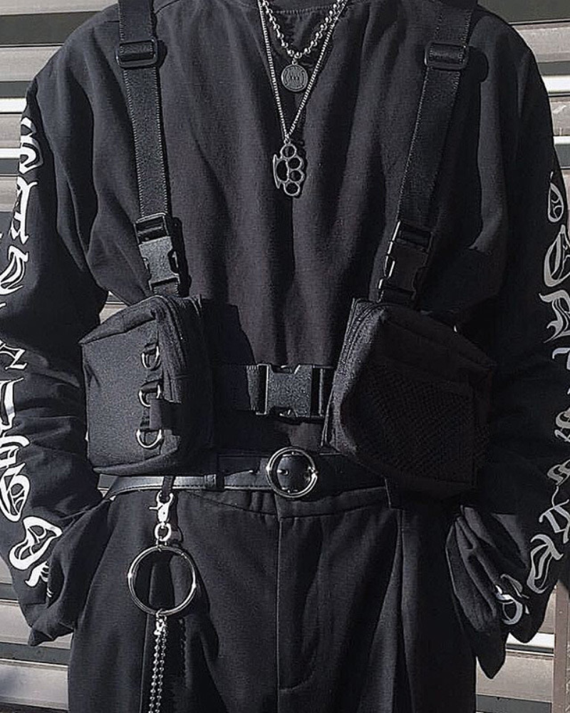 chest bag,chest pack,black chest bag,tactical chest bag,cross chest bag,men chest bag,men&