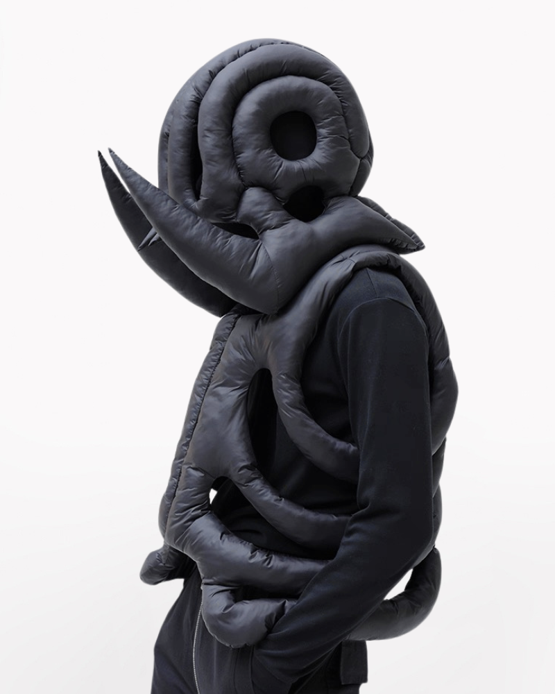 Alien 3D Hollow Skeleton Cotton Vest and Hood (Sold Separately)