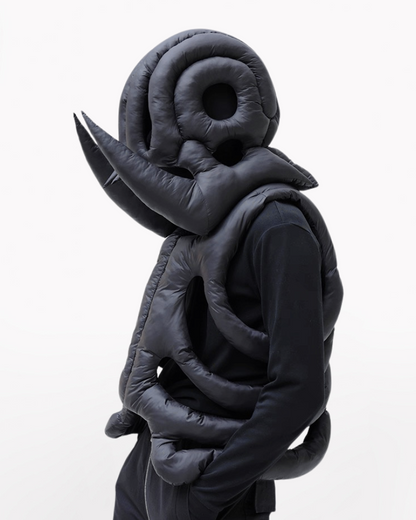 Alien 3D Hollow Skeleton Cotton Vest and Hood (Sold Separately)