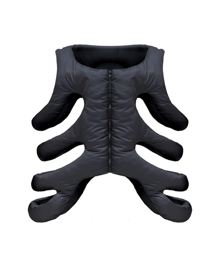Alien 3D Hollow Skeleton Cotton Vest and Hood (Sold Separately)