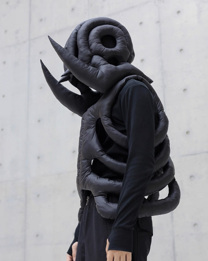 Alien 3D Hollow Skeleton Cotton Vest and Hood (Sold Separately)