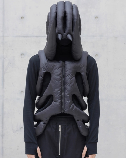 Alien 3D Hollow Skeleton Cotton Vest and Hood (Sold Separately)