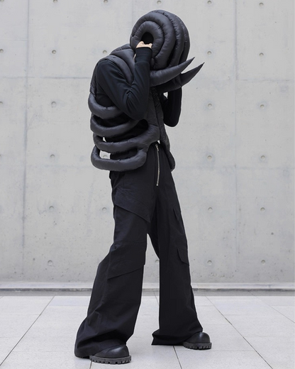 Alien 3D Hollow Skeleton Cotton Vest and Hood (Sold Separately)