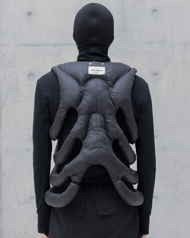 Alien 3D Hollow Skeleton Cotton Vest and Hood (Sold Separately)