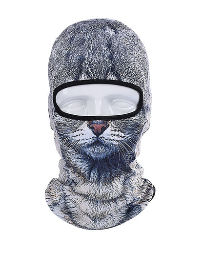 Animal Balaclava Windproof Outdoor Sports Party Cat Ski Mask