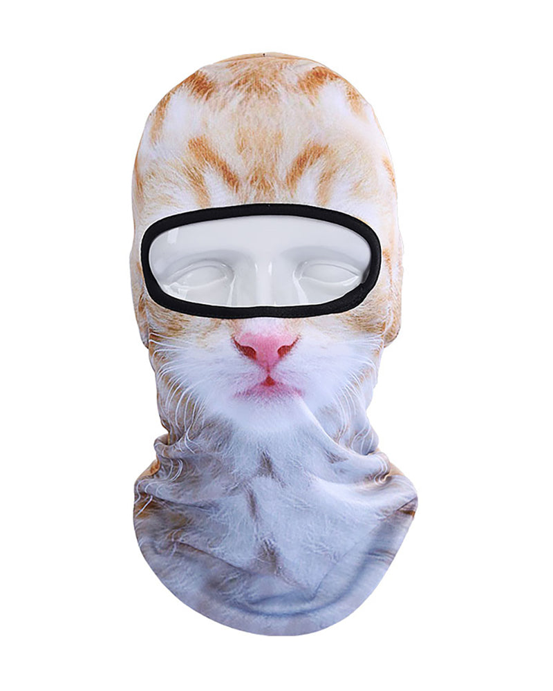 Animal Balaclava Windproof Outdoor Sports Party Cat Ski Mask