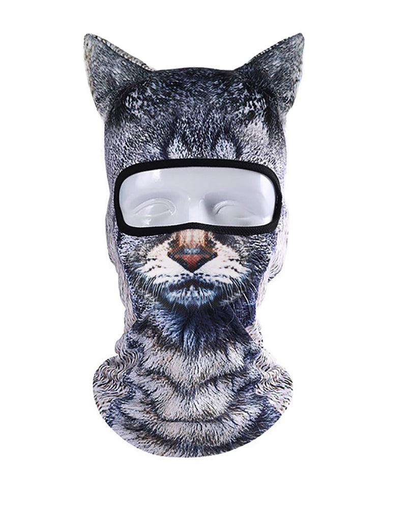 Animal Balaclava Windproof Outdoor Sports Party Cat Ski Mask