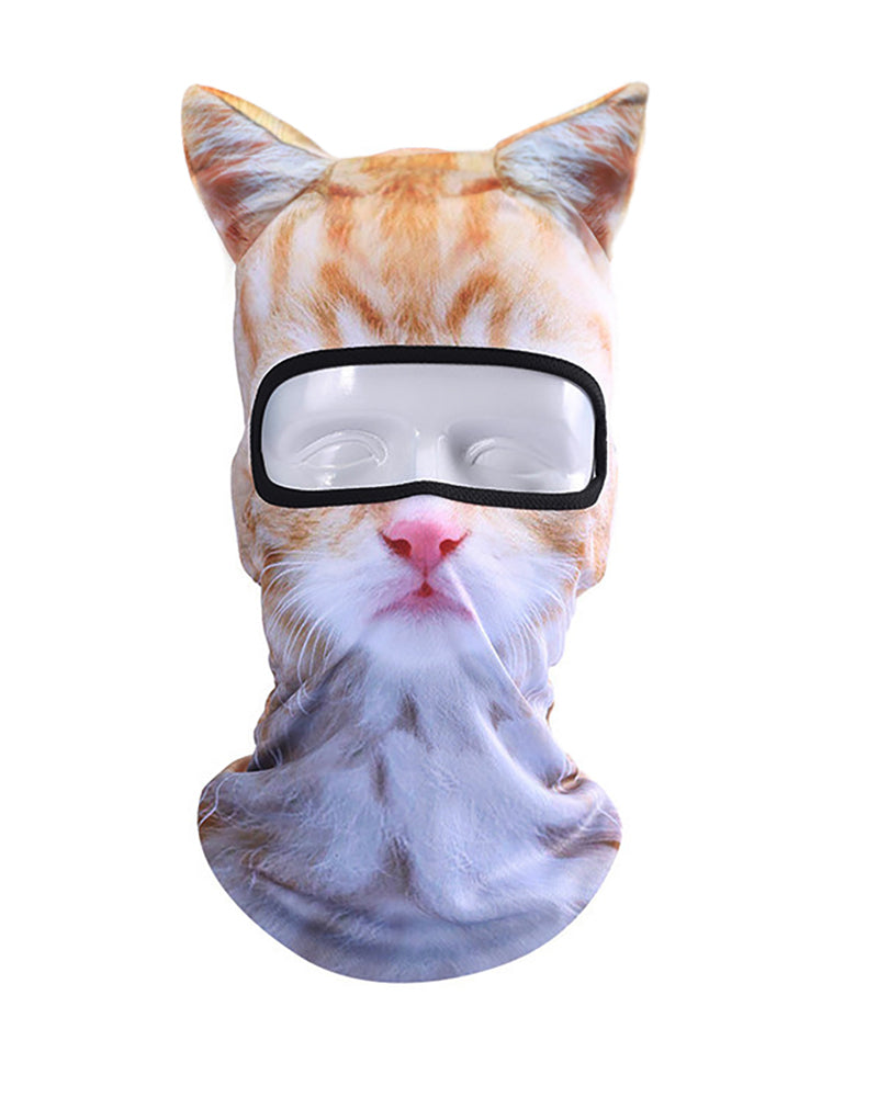 Animal Balaclava Windproof Outdoor Sports Party Cat Ski Mask