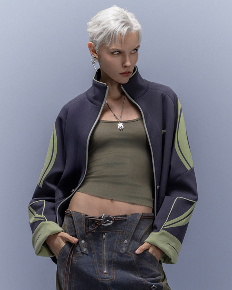 XIPHEVIL Anti-Wrinkle Cyberpunk High-Street Sport Jacket