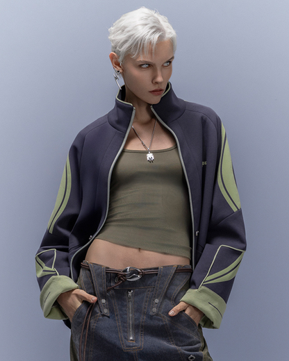 XIPHEVIL Anti-Wrinkle Cyberpunk High-Street Sport Jacket