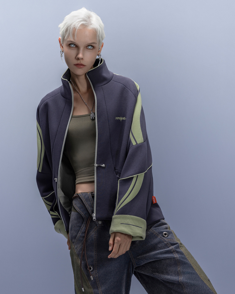 XIPHEVIL Anti-Wrinkle Cyberpunk High-Street Sport Jacket