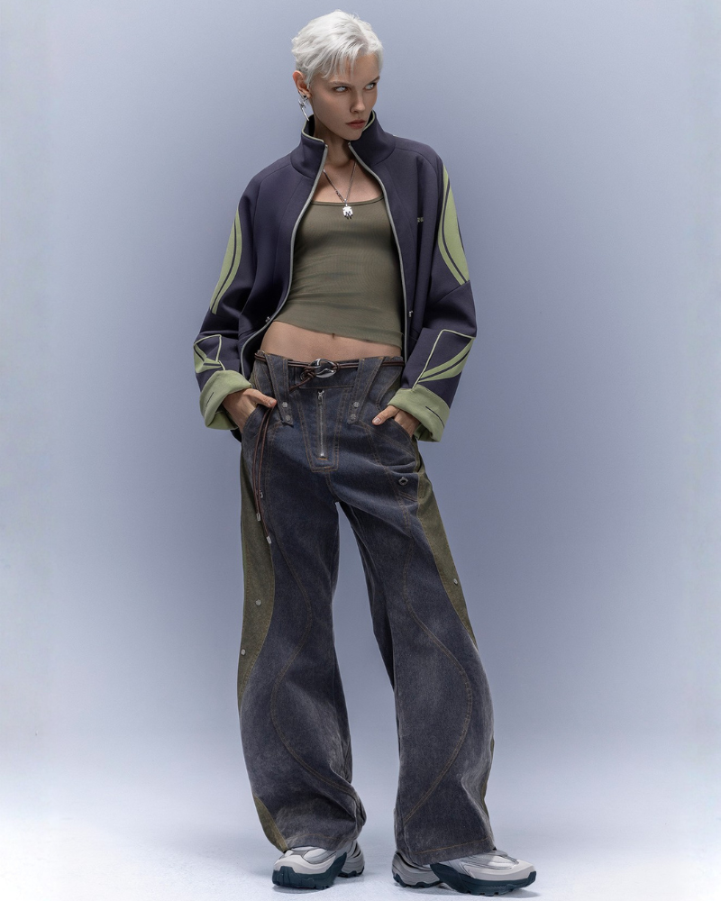 XIPHEVIL Anti-Wrinkle Cyberpunk High-Street Sport Jacket