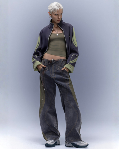 XIPHEVIL Anti-Wrinkle Cyberpunk High-Street Sport Jacket